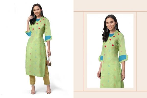 Women Thread Aarohi Fancy Cotton Embroidery Kurti 